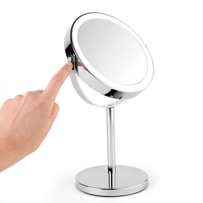 BELDRAY 7'' TELESCOPIC Chrome LED Mirror